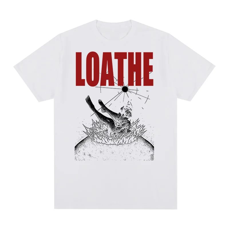 loathe Vintage T-shirt New Popular Band Black The Cold Sun Album Cotton Men T shirt New Tee Tshirt Women Tops view 4
