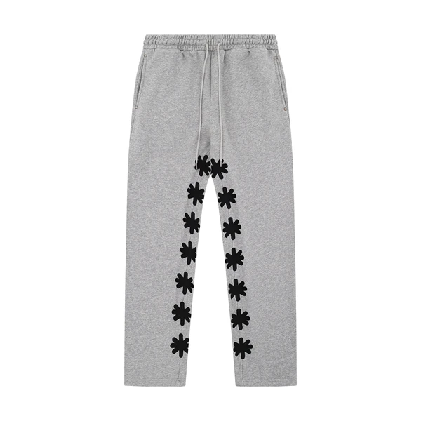 Lostdws الكلاسيكية المطرزة شعار شارع العليا فضفاض مستقيم الساق السراويل الطويلة الخريف العصرية الرجال المرأة بناطيل كاجوال