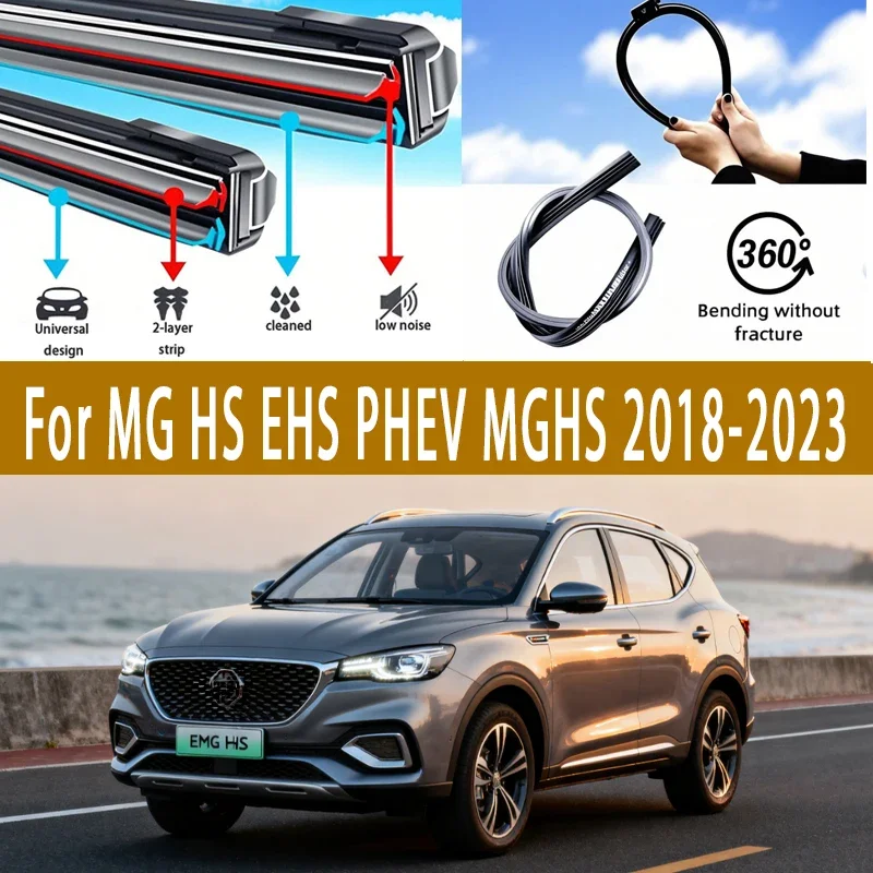 

Suitable for MG HS EHS PHEV MGHS 2018 2019 2020 2021 2022 2023 RHD & LHD front windshield windshield double rubber attachment