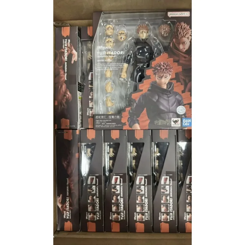 

In Stock Original Bandai SHF Jujutsu Kaisen Itadori Yuuji Sukuna's Vessel Death Painting Action Anime Figures Models Toys Gifts