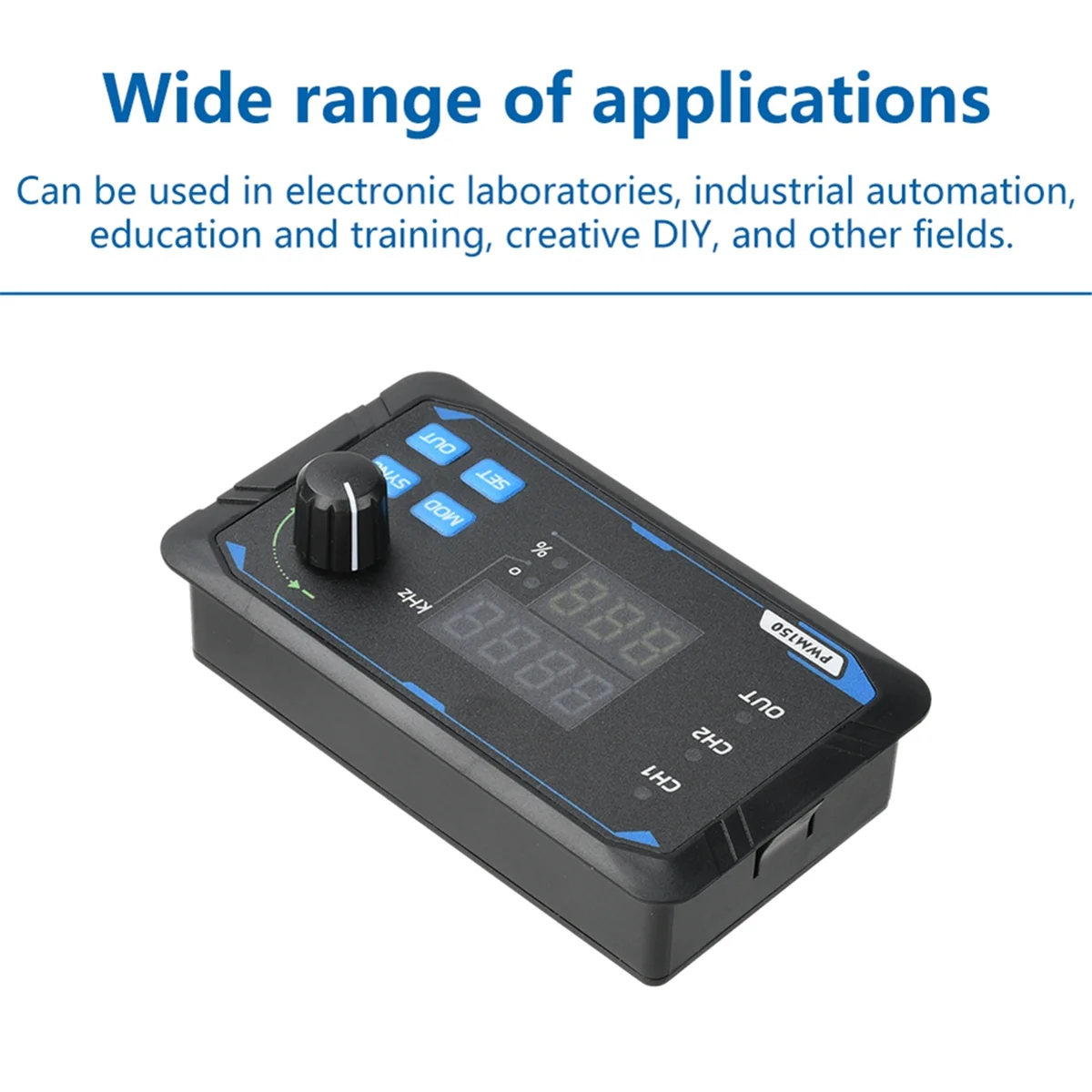A83Z DC 5-24V Dual PWM150 Signal Generator Square Wave Pulse Wave Frequency Meter 1Hz-150kHz Output