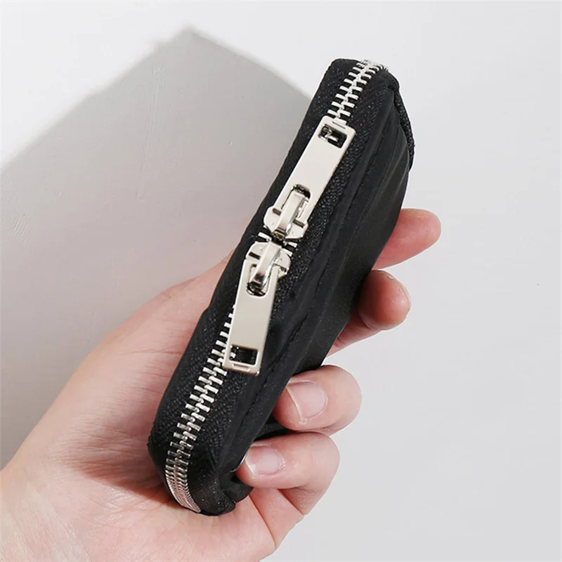 

Men Wallet Earbuds Storage Bag Credit Card Holder Case for Boys Girls Journey Bank Card Organizer Zipper Coin Purse