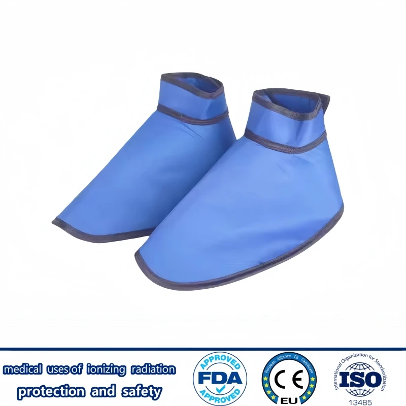 X-ray gamma ray protective 0.35/0.5mmpb long lead shoe covers radiology department radiation protection lead accessories