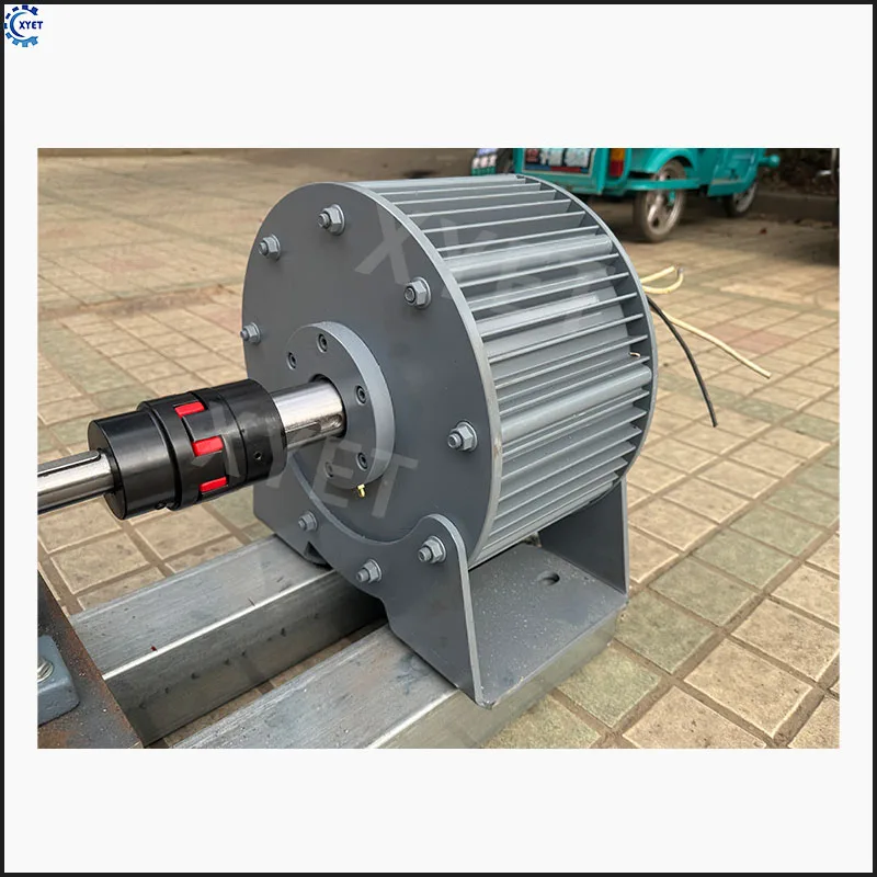 High Power 100KW 200KW Permanent Magnet Generator 200RPM 300RPM 220V 380V Alternator Free Energy Generator Set with Geared Motor - view 6