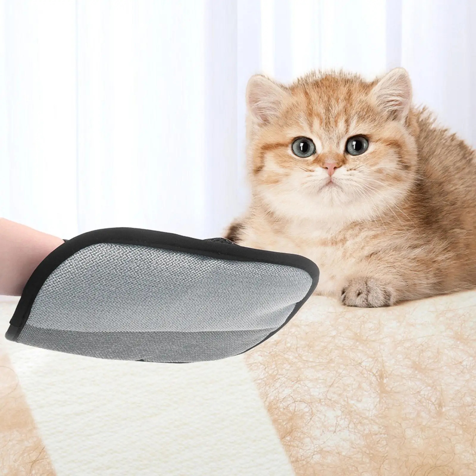 

Cat Grooming Gloves Deshedding Brush Double Sided for Puppy Clothing Rugs