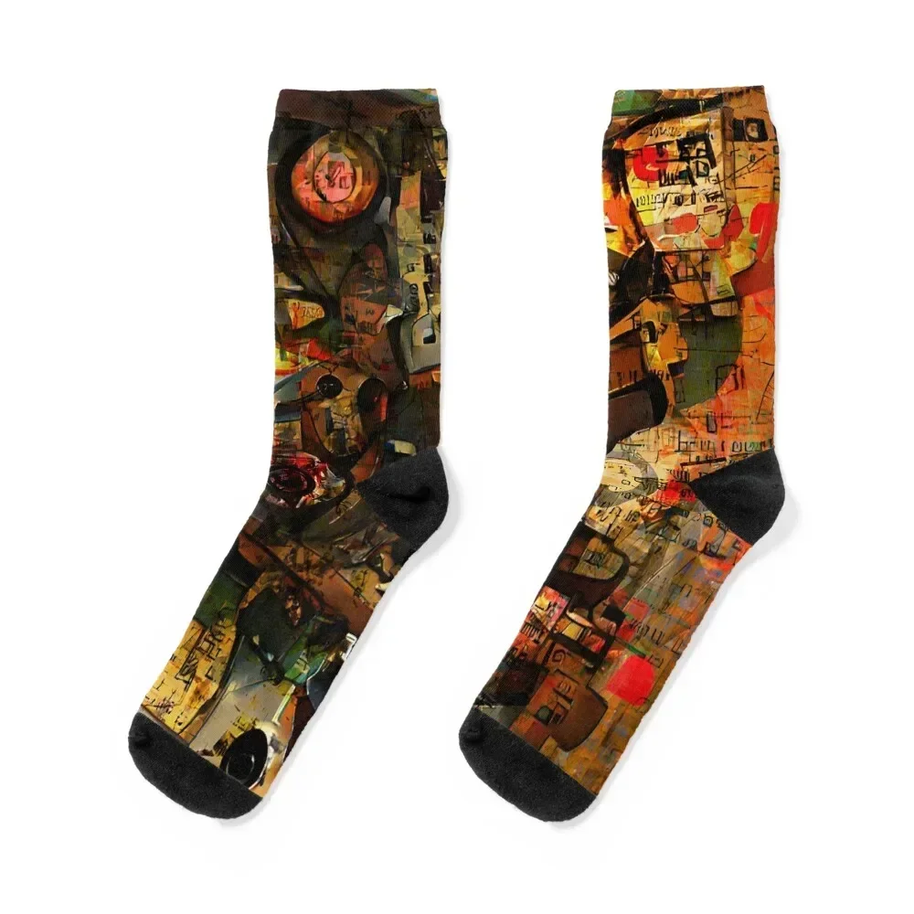 Schwitters can everything XXIV Socks soccer anti-slip cartoon colored Girl'S Socks Men's