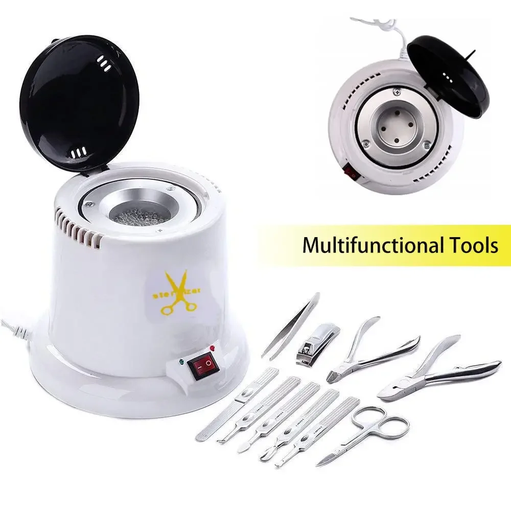 

LINMANDA Nail Art Sterilizer High Temperature Sterilizer Nail Tool Cleaning Pot for Nail Art Salon Scissors Cleaning Equipment