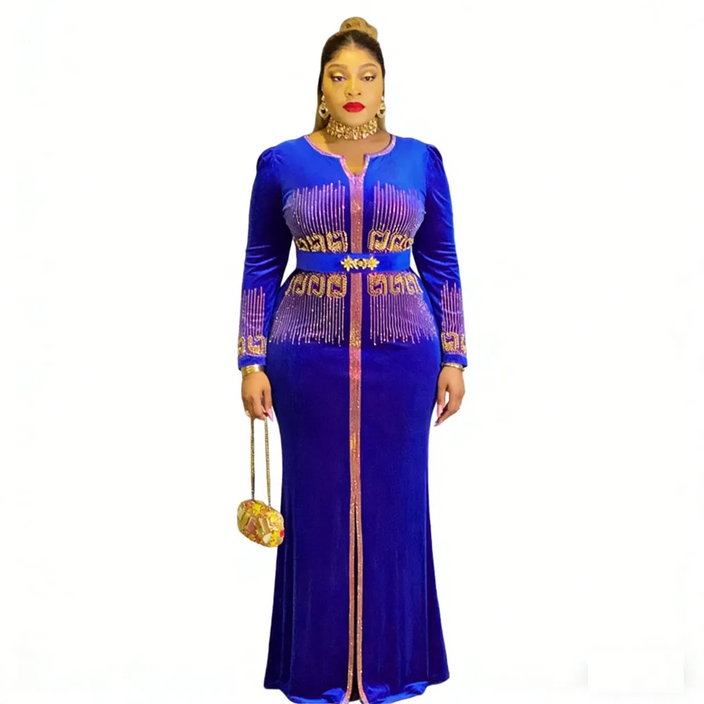 robe-elegante-pour-femme-avec-fente-avant-ornee-de-diamants-vetement-africain-caftan-en-velours-abaya-de-dubai-robe-de-soiree-de-mariage-de-bal-ankara-dashiki
