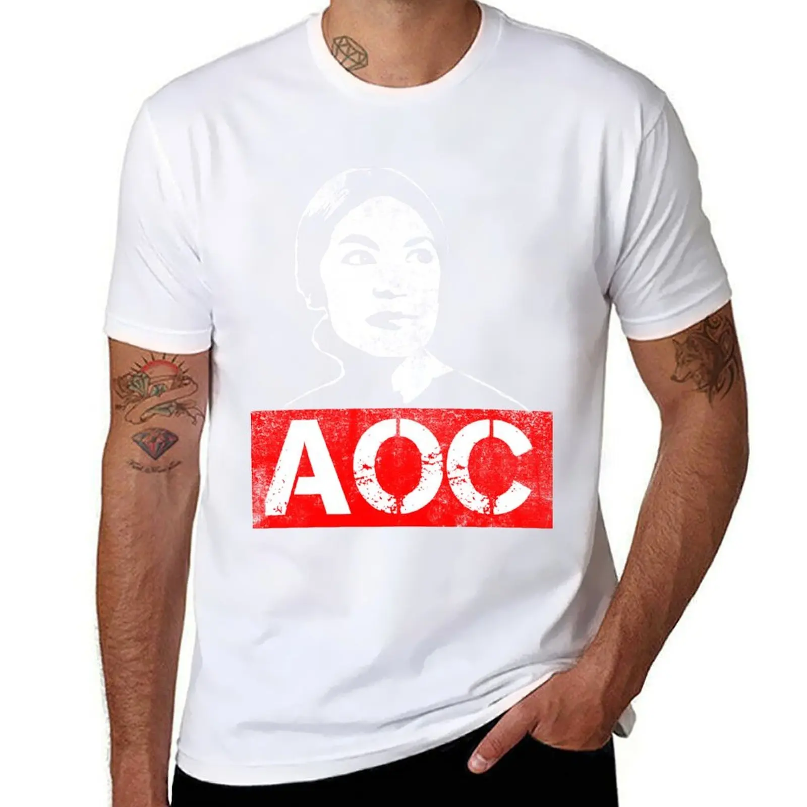

Alexandria Ocasio-Cortez AOC Support T-Shirt t shirt man designer anime t shirts for man T-Shirt