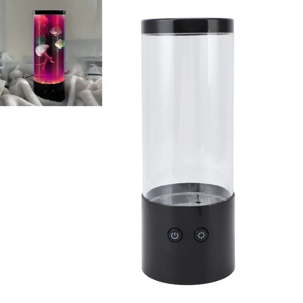 USB Battery Powered Aquarium Lamp Color Changing Acrylic Material Aquarium Night Light Aquarium Desk Lamp Living Room Decor