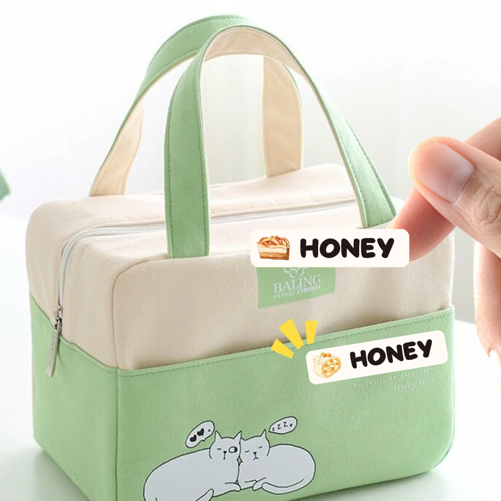 Custom cake Name Sticker,Transparent Waterproof Stickers for Kids,diy Name Labels for School Bottles Pen Box Mug Uniform
