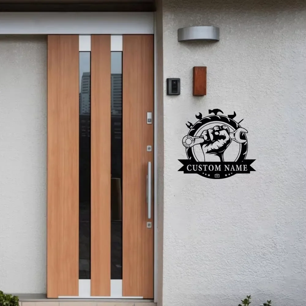 

Настенное искусство премиум-класса BRIARTW на заказ «Прокладки». Сплошной черный металл, дизайн кулака. Идеально подходит для декора мастерской.