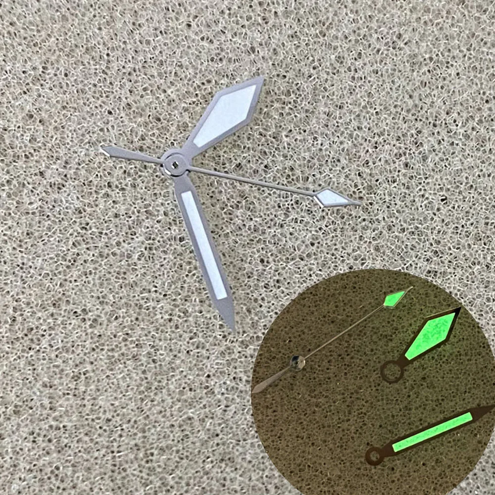 

Watch Hands Green Luminous Watch Pointer for NH35/NH36 Automatic Movement Silver Hands NH35 8.5mm-12mm-12.5mm Needles Parts