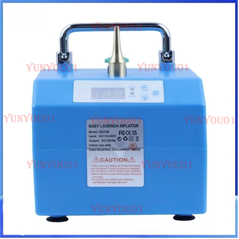 Electric Long Strip Balloon Inflation Pump Multi Functional Portable Magic Balloon Inflator with Timer and Foot Switch B231M