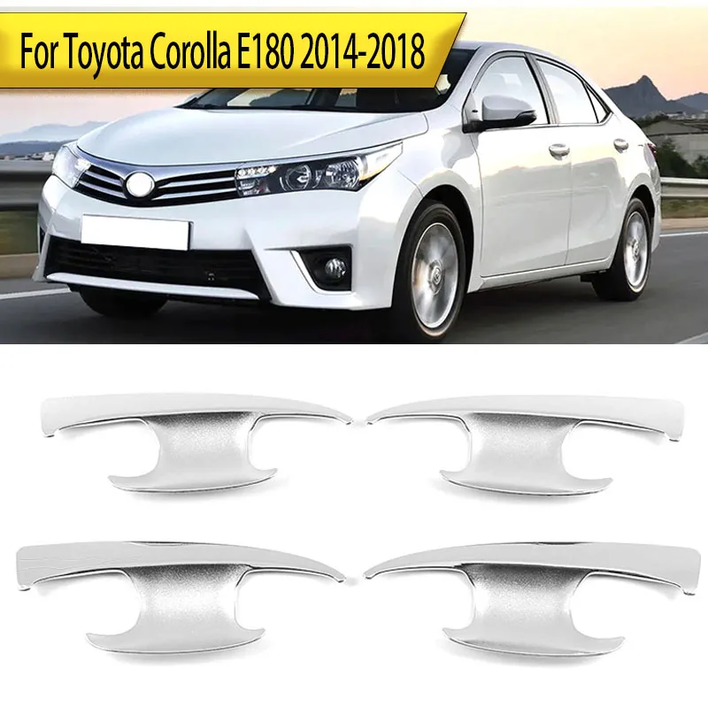 

Для Toyota Corolla E180 2014-2018 черный стиль/хромированная дверная ручка чаша крышка ручка чаша
