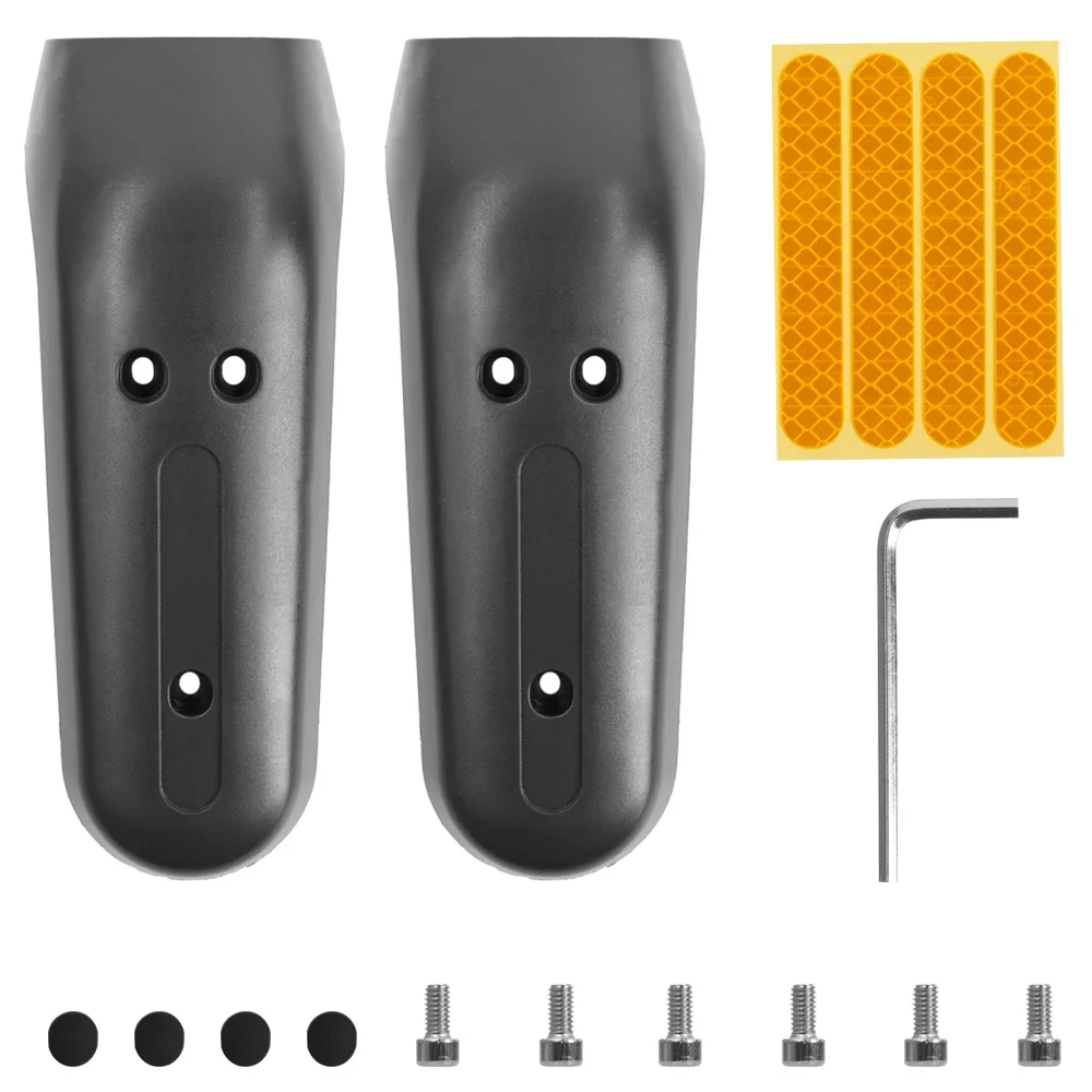Für Ninebot Max G30 G30D Elektrische Roller Vorderrad Shell mit Reflektierende Aufkleber Schraube Gabel Schutz Abdeckung Sets Teile