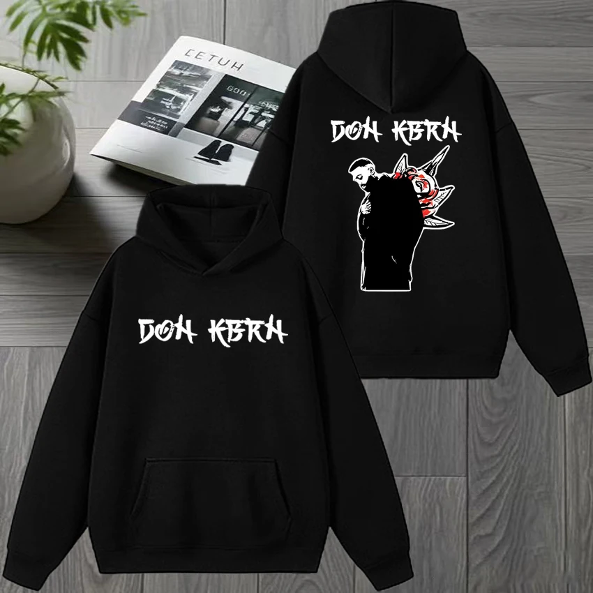 

Rapper Eladio Carrión 2025 Album DON KBRN Double Sided print Hoodie Men women vintage hip hop streetwear Unisex Fleece pullover