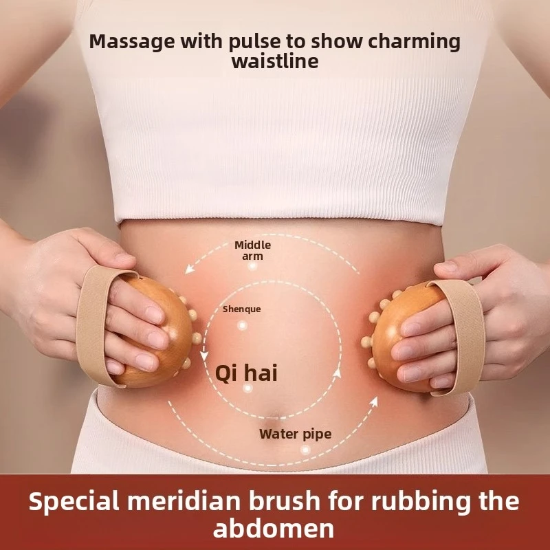 1PC Body Anti Cellulite Brush Soothing Wooden Essential Oil Spa Air Cushion Massage Hair Comb Scalp Massage Brush Body Massager