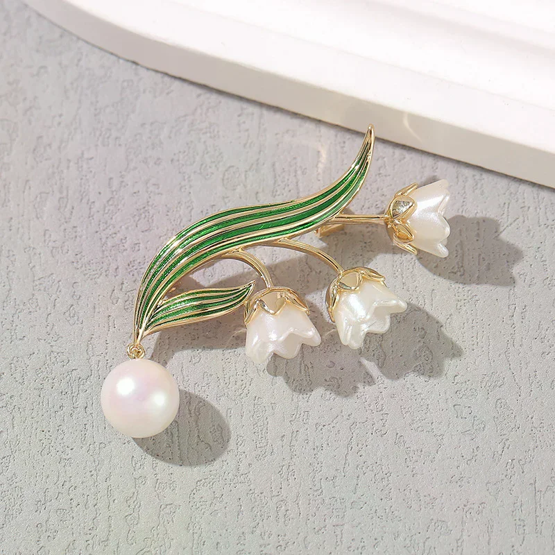 Mode Pflanze Glocke Orchidee Blume Broschen Frauen Kleidung Mantel Schmuck Party Zubehör Geschenke