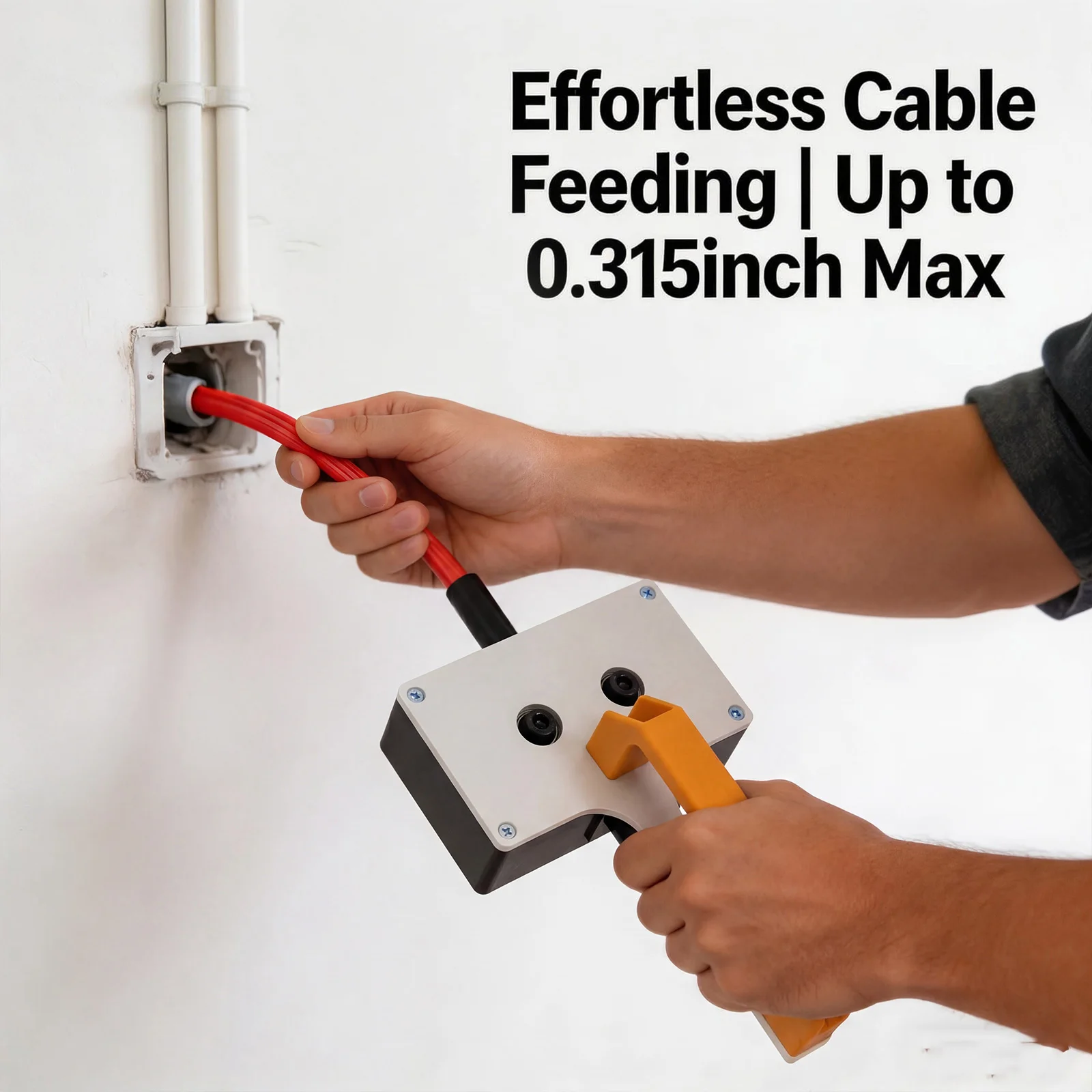 Efficient Cable Puller Labor-Saving Electrician Wire Pulling Tool Home Renovation Conduit Wire Threader for Conduit Fishing
