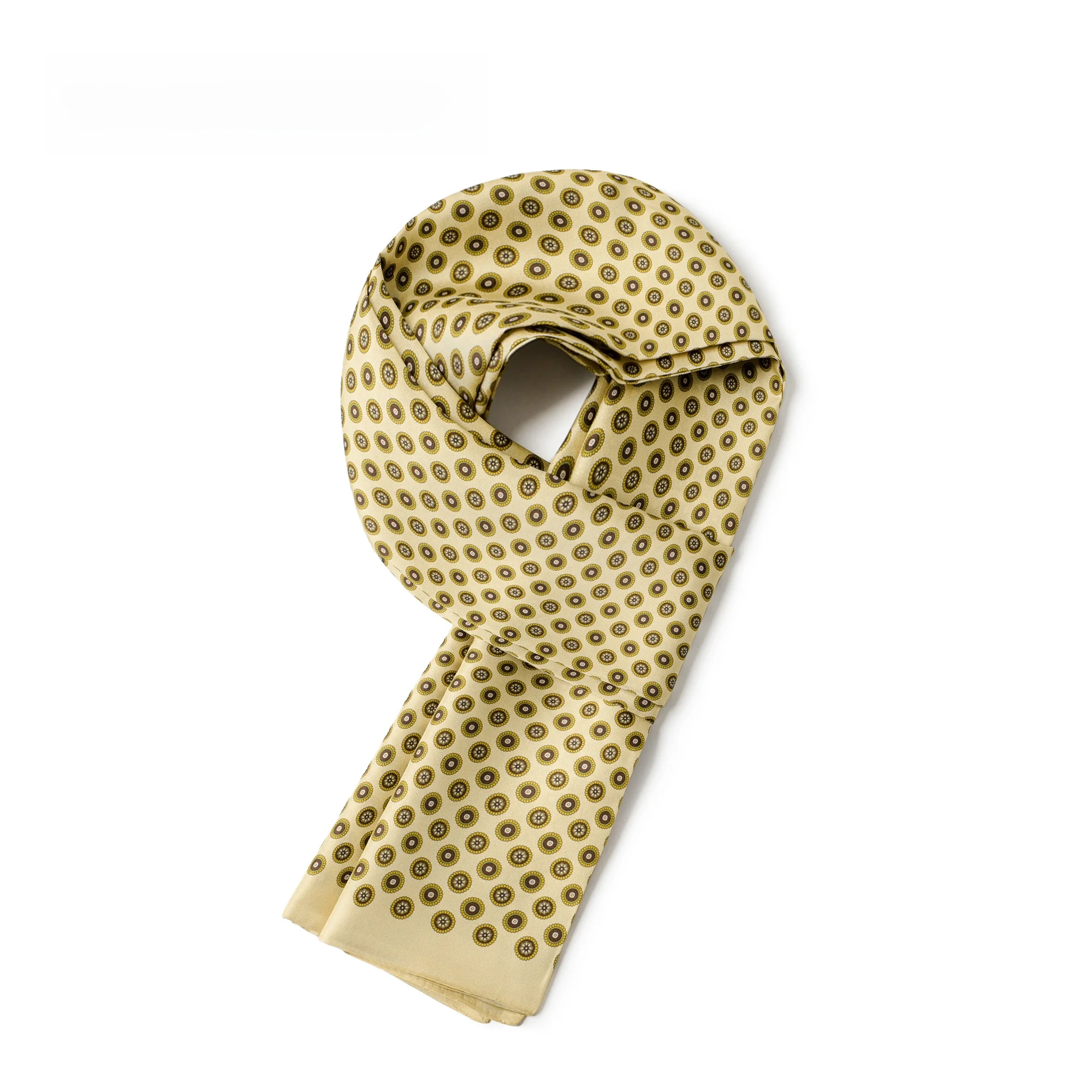 men's-silk-tie-double-sided-long-scarf-busin-ele-yellow-matched-with-suit-coat-fine-twill-pattern-versatile-rectangle