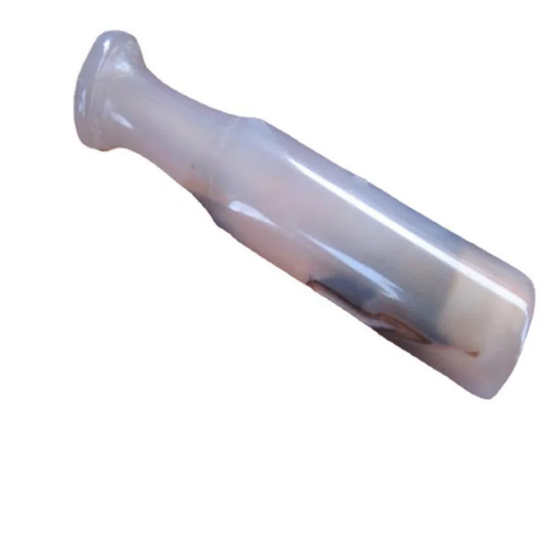 مجموعة تدخين العقيق الأزرق والأبيض ، حامل سجائر العقيق المستقيم ، مجوهرات اليشم القديمة ، متعددة الألوان ، توريد سعر المصنع ، ل #5