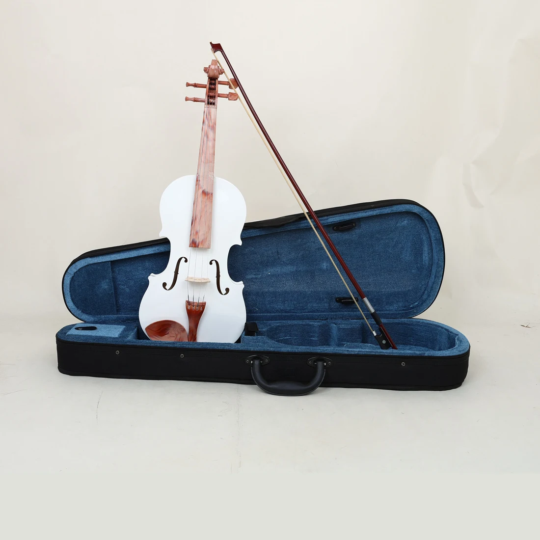 4/4 Violin Solid Wood Marble Pattern Violin Hand Carving Suitable For Performance Beginners Violin Instrument With Parts