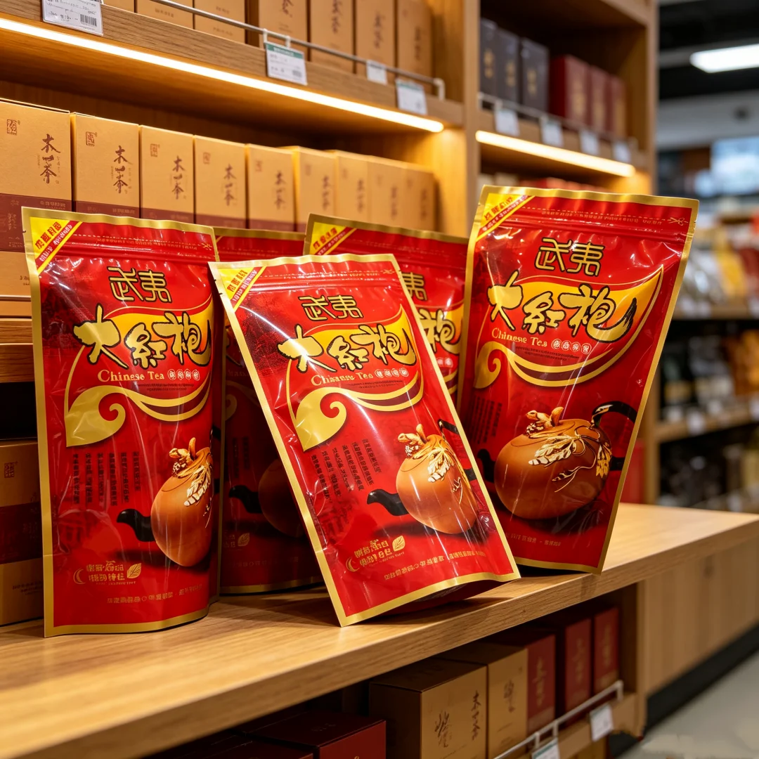 250g Lapsang Souchong Tea Zipper Bags Jin jun mei Da hong pao tea Sealing bag Chinese Wuyi ZhengShan XiaoZhong Tea Packing Bag