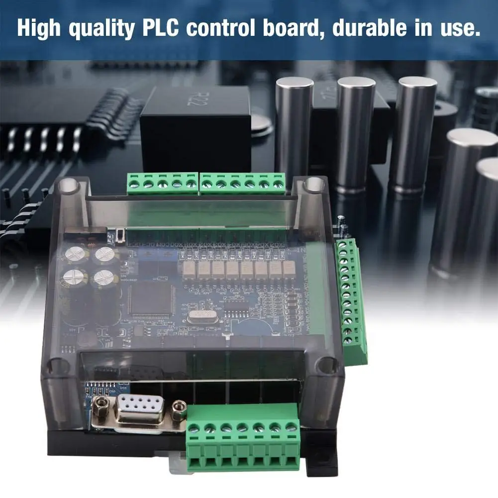 Le contrôle programmable de sortie du panneau de commande industriel 8 de PLC FX3U-14MR a entré 6 indique la sortie, contrôle du PLC 24 V