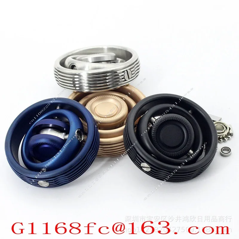 3D Metal Gyroscope Fingertip Gyroscope Decompression and Rotation Balance Instrument Fingertip Gyroscope