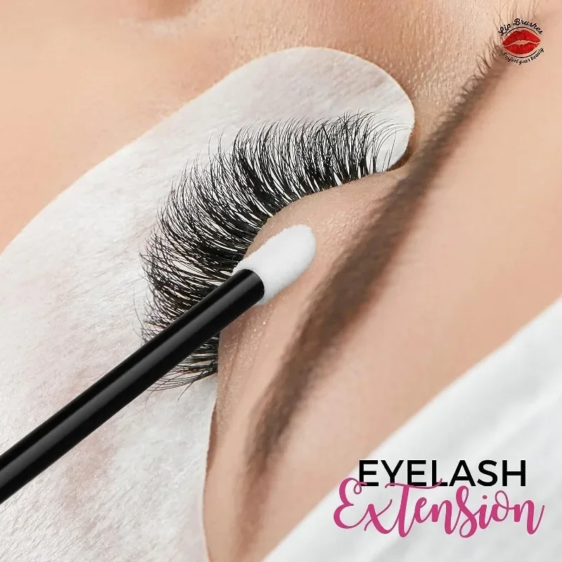 100 pçs descartável maquiagem ferramenta de beleza lábio sem fiapos aplicadores batom testadores varinhas aplicadores para maquiagem pincéis labiais