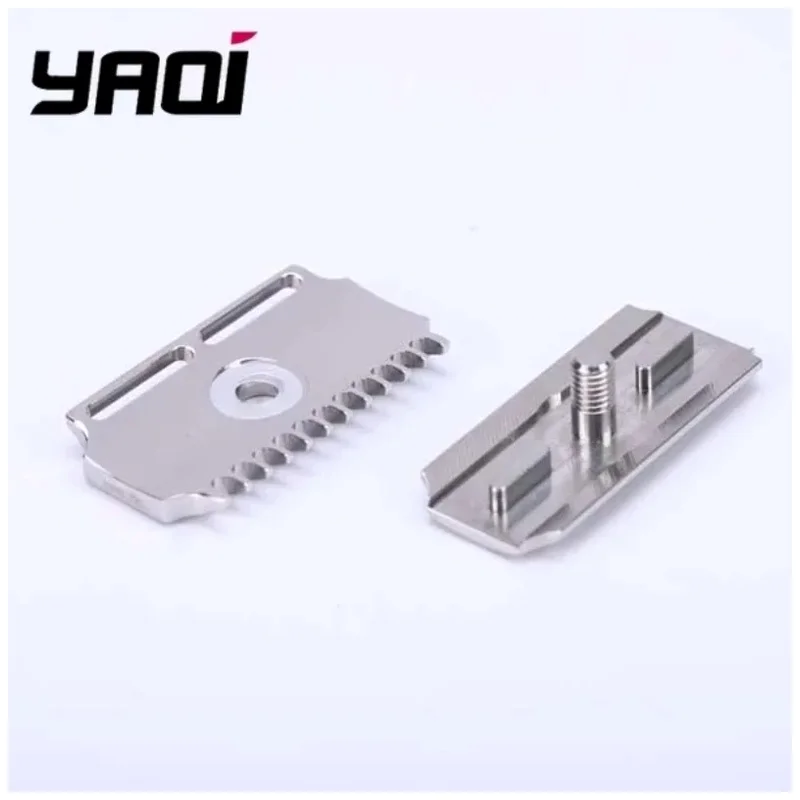 YAQI Vostok 70DC 316 Stainless Steel Polished Safety Razor Head Dual Comb 0.7mm Blade Gap Men's Traditional Shaving Accessory