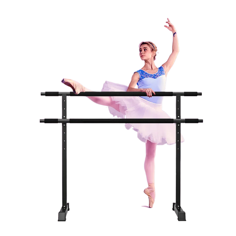 Barre de Ballet Portable Autoportante, 1.2m, Commandée, Réglable, pour Exercice de brev, Fitness