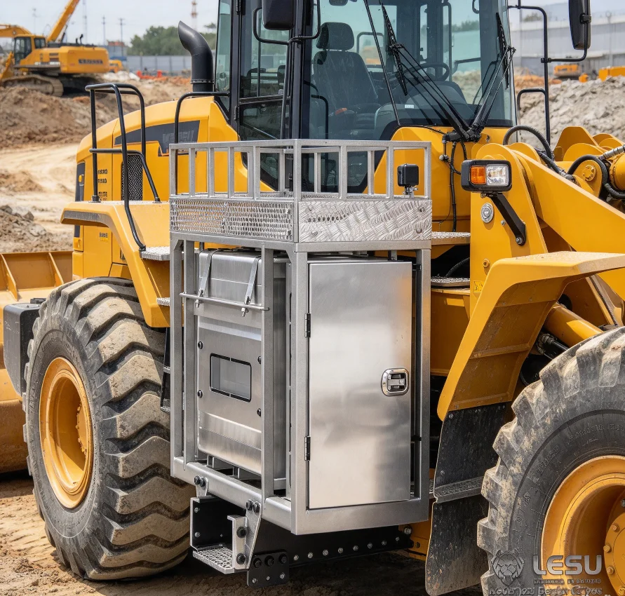 RC 1/14 LESU Simulation Metal Equipment Rack for Tamiya Hydraulic Excavator Loader Dump Truck for MAN VOLVO Tipper DIY Parts
