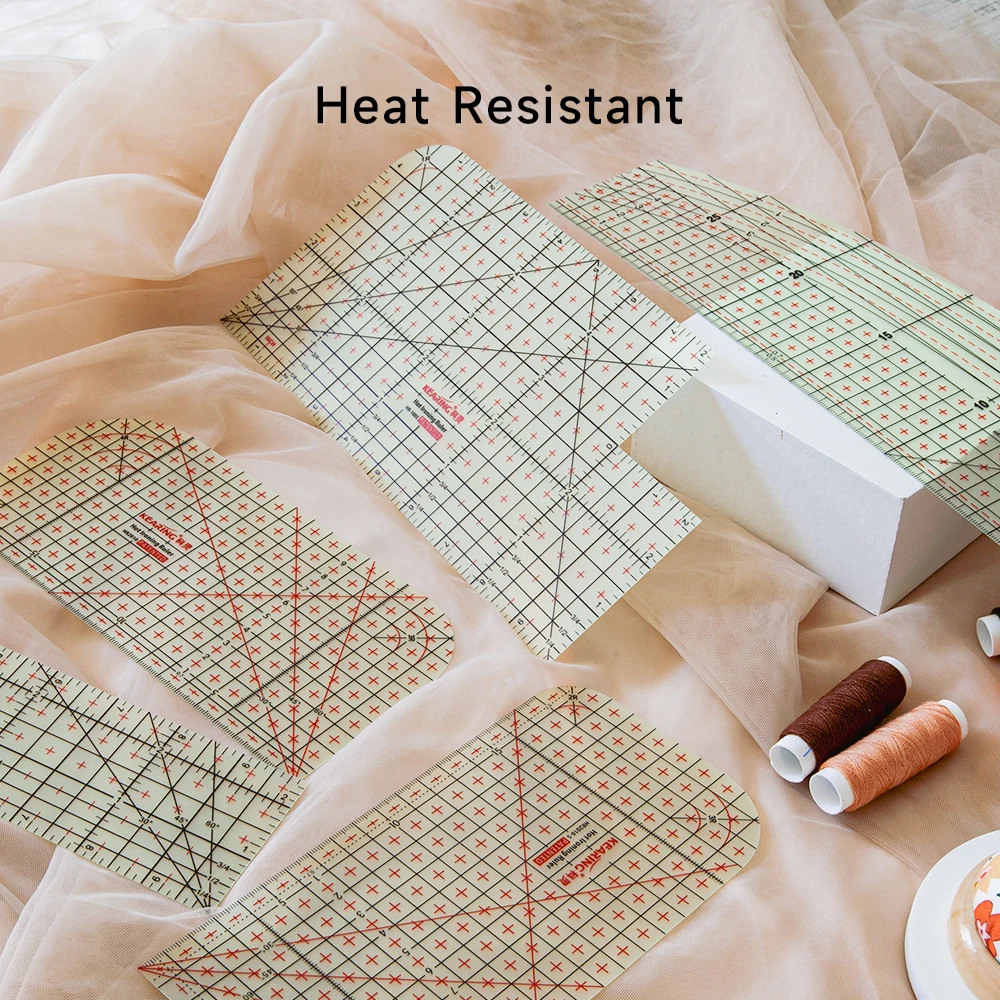 Kearing Hot Hem Ruler For Quilting and Sewing Ironing Measuring Ruler Patchwork Tailor Craft DIY Supplies Measuring Tool