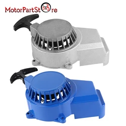 Recoil Starter Start Pull Starter for 2 Stroke 47cc 49cc Engine Mini Dirt Bike Pocket Bike Quad ATV Blue/Gray