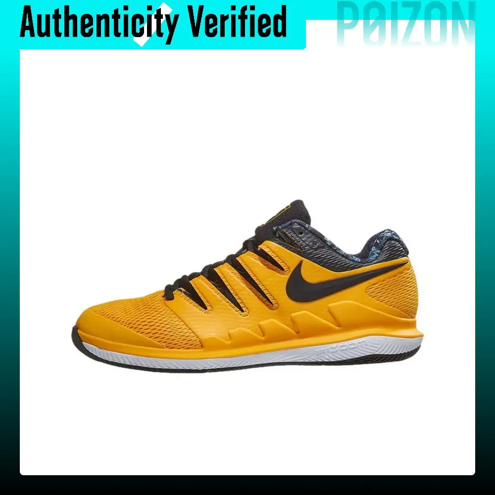 Nike Air Zoom Vapor X Tennis Shoes Men's Low-top Yellow/Black AA8030-700