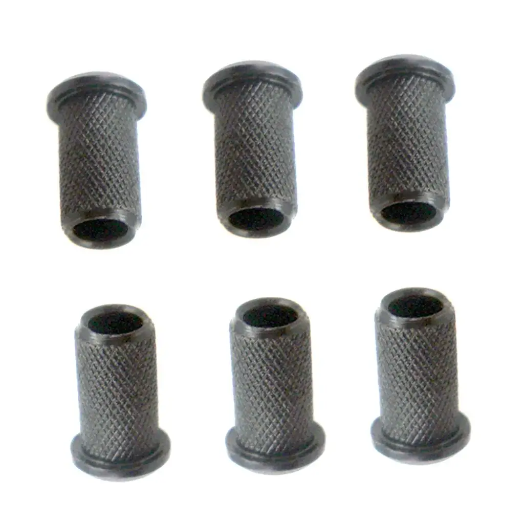 6 Pcs Electric Guitar String Thru Body Ferrules Bushing Set Stringed Instrument for Guitar Parts Accessories