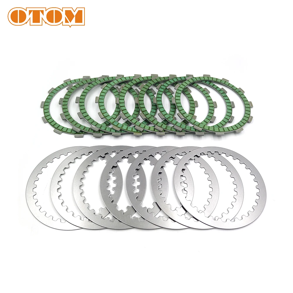 OTOM Motocycle Clutch Steel Friction Paper-Based Plates Kit For ZONGSHEN NC250 NC450 KAYO T6 BSE J5 RX3 ZS250GY/450GY-3 4 Valves