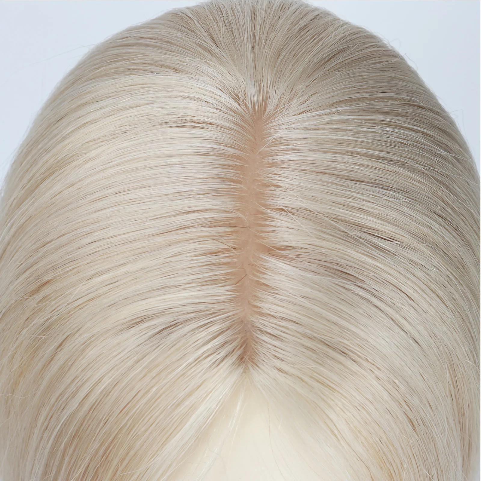 الأبيض شقراء مزيج الأوروبي شعر بشري لعذراء النساء الشعر المستعار 8*12 سنتيمتر سيليكون الجلد الحرير قاعدة توبر مع بولي PU 1 سنتيمتر مقاطع في هيربيسي