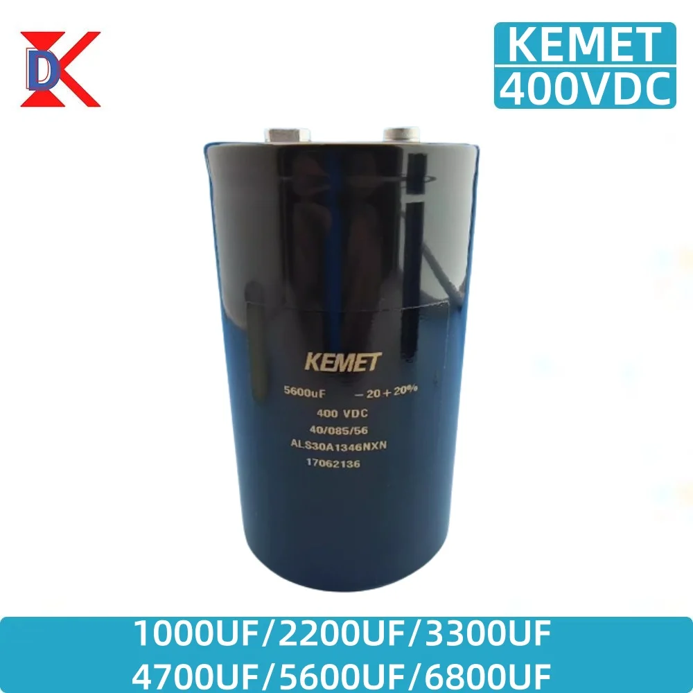 KEMET Orginal Screw Foot Electrolytic Capacitors Inverter 400V 1000UF 2000UF 3300UF 4700UF 5600UF 6800UF Bolt Aluminum Capacitor