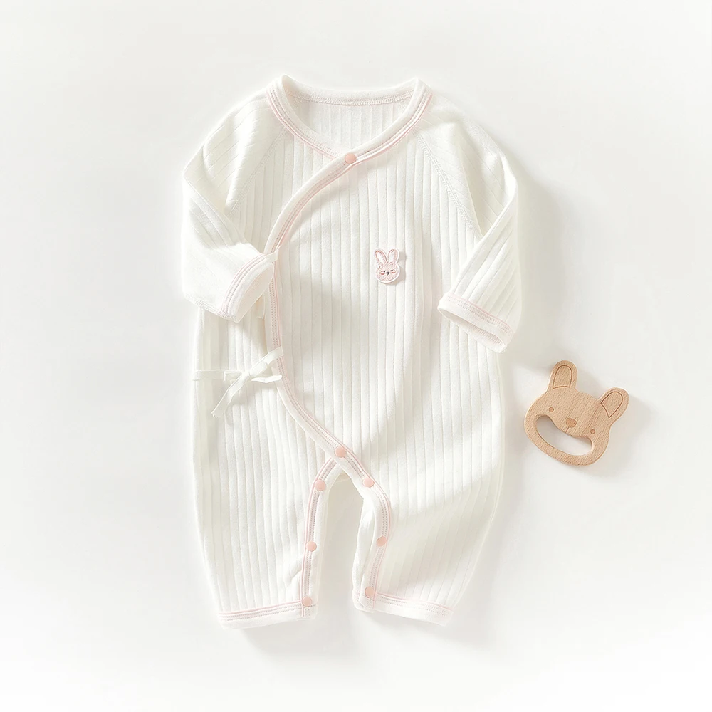 

Baby Romper Solid Color Rabbit Jumpsuit Cotton Newborn One-Pieces Clothing for Boys Girls Infant Onesie 0-6 Months Four Season