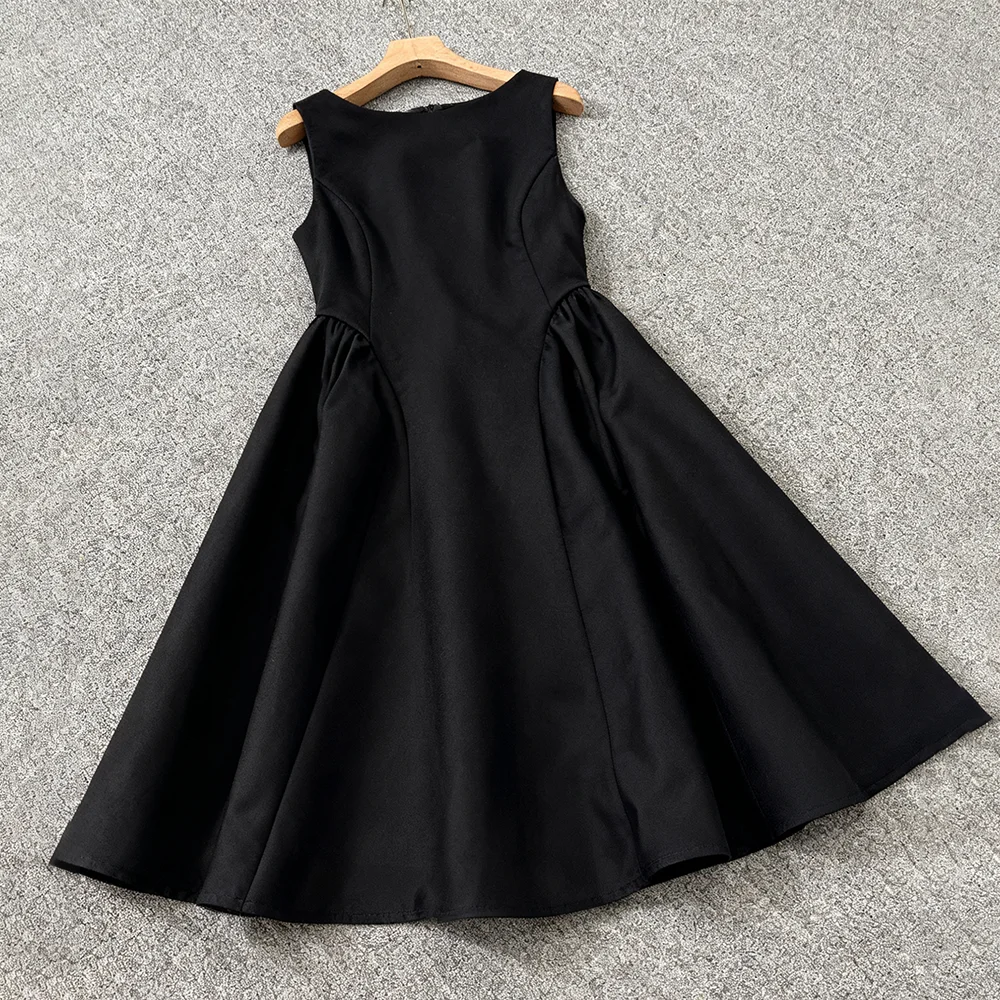 فساتين طويلة متينة بمزاجية من TWOTWINSTYLE للنساء برقبة دائرية بدون أكمام وخصر عالٍ فستان أنيق للسيدات موضة جديدة KDR550264 #2