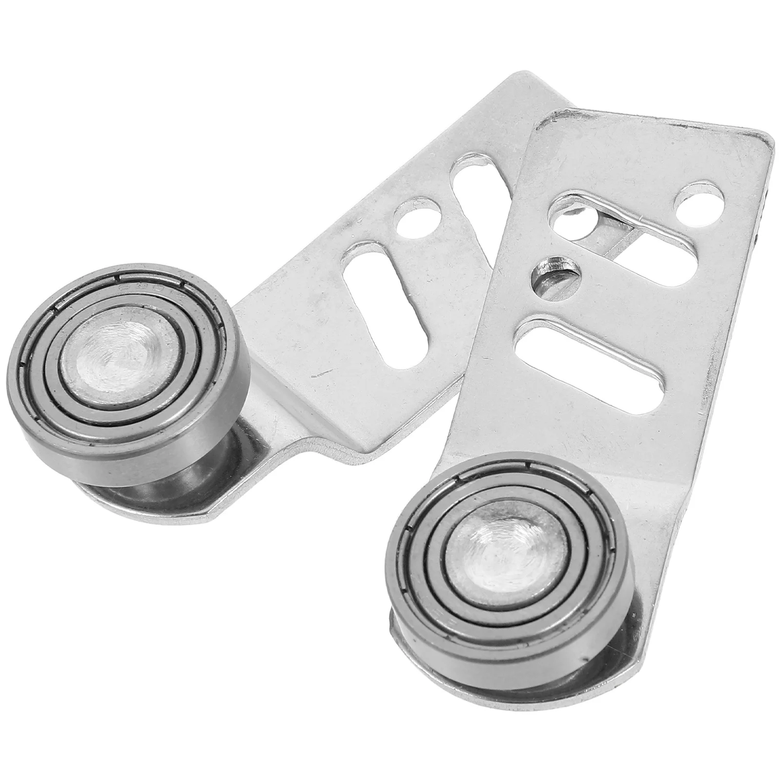 

1Pair Stainless Steel Sliding Door Pulley Heavy Load 23mm Axle Angled Runner Bearing Wheel Industrial Warehouse Application