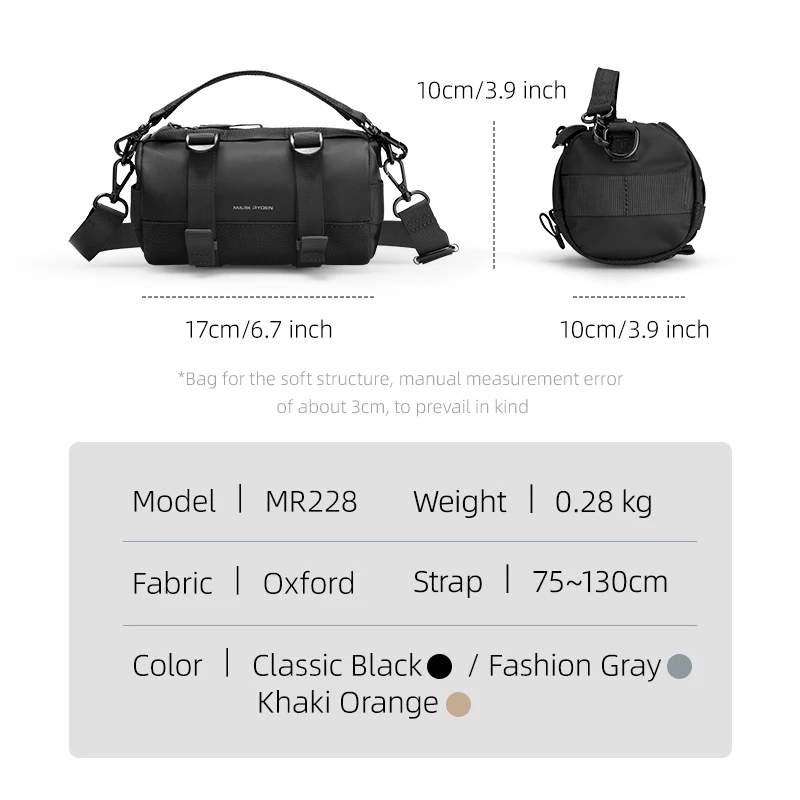 MARK RYDEN Mini Cycling Bag Waist Pack Fanny Packs For Men Waterproof Chest Bag Travel Bag