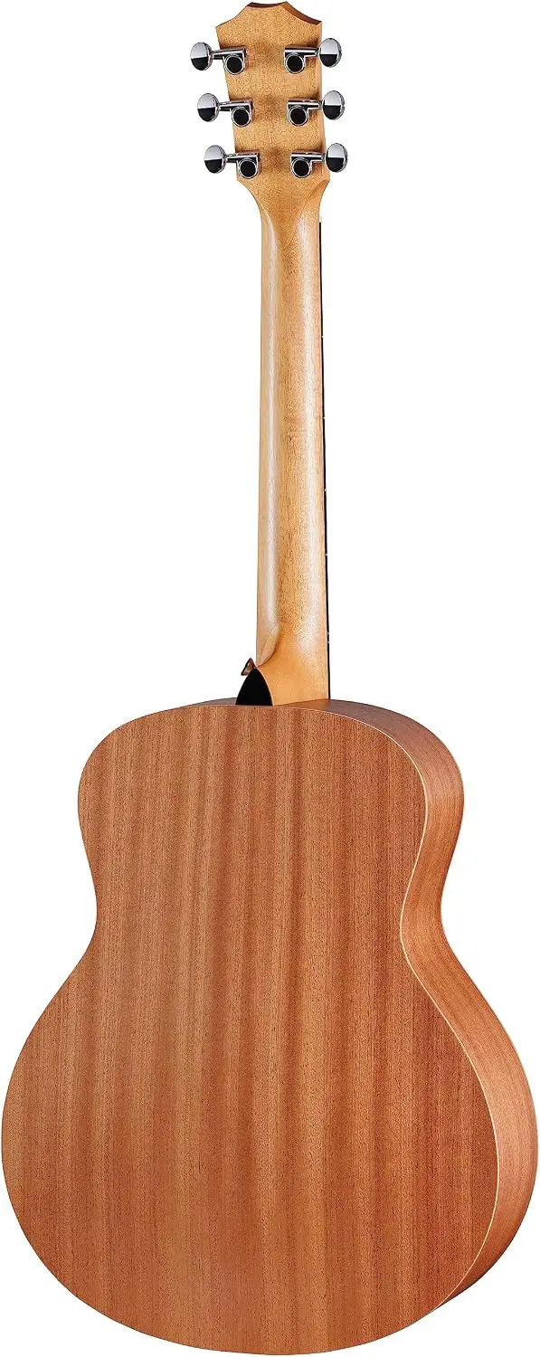 Compact Mini Sapele Acoustic Guitar with Natural Finish and Black Pickguard
