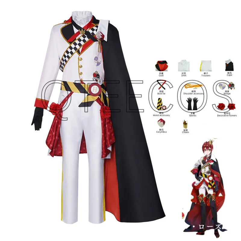 Twisted Wonderland Cosplay Riddle Kostuum Halloween Carnaval Anime Kostuums Outfits Uniform Pakken Voor Volwassen