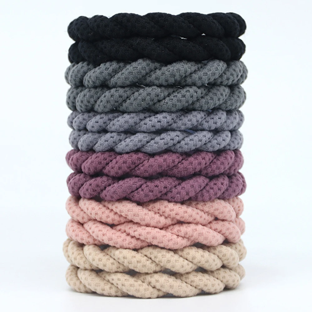 12PCS Hair Tie Bracelets, Hair Ties for Women Girl, Ponytail Holders for Thick Hair, Superior Strong Stretchy Braided Hair Ties