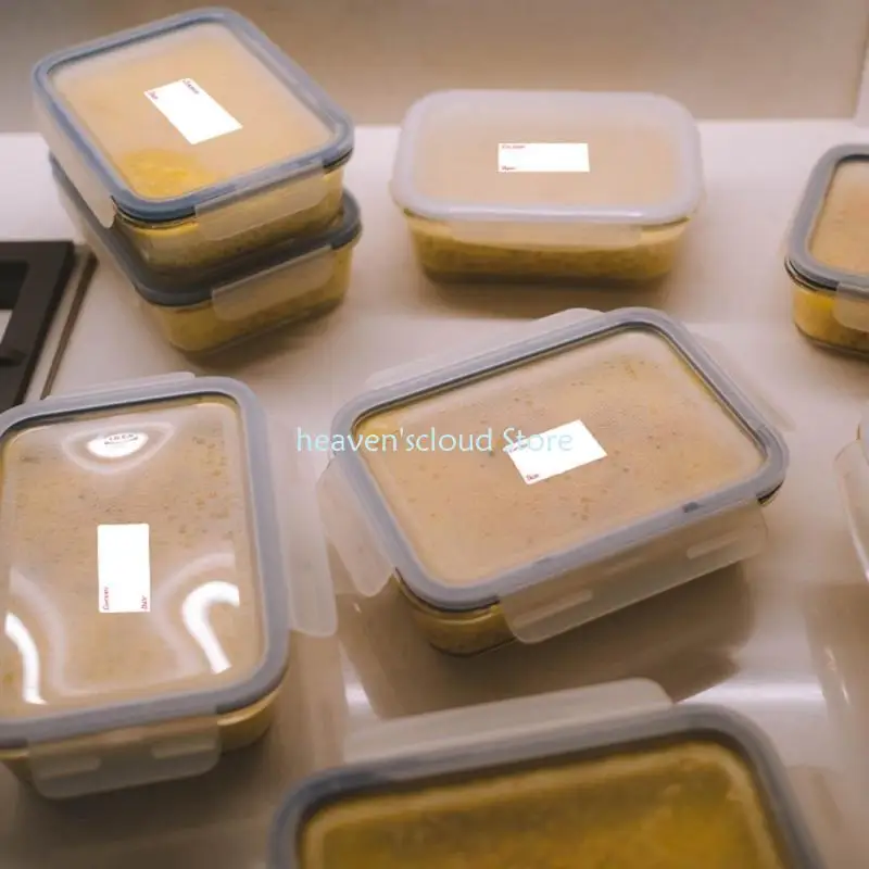 Y88B Freezer Labels Removable Container Labels Labels Stickers Self-Adhesive Date Labels for Household, Kitchen