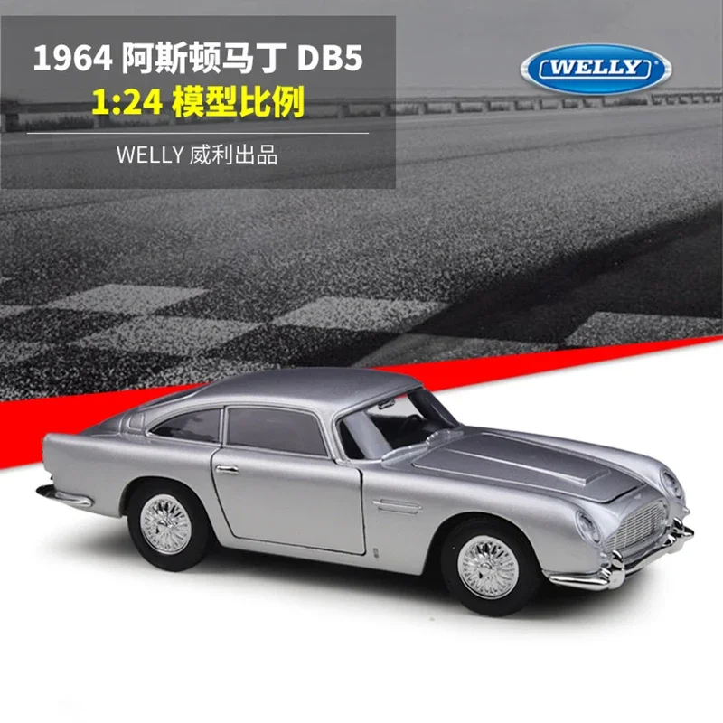 WELLY 1:24 أستون مارتن DB5 1964 سبيكة سيارة Diecasts ولعبة المركبات نموذج سيارة مصغرة مقياس نموذج سيارة لعبة للأطفال